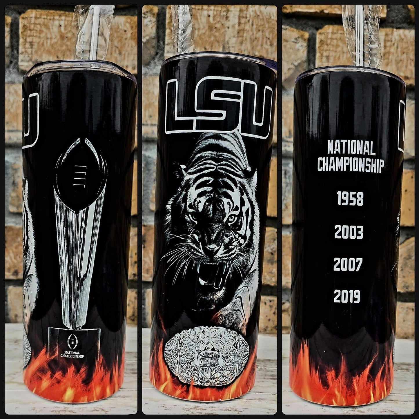 20oz Custom “LSU NATIONAL CHAMPIONSHIP” Tumbler